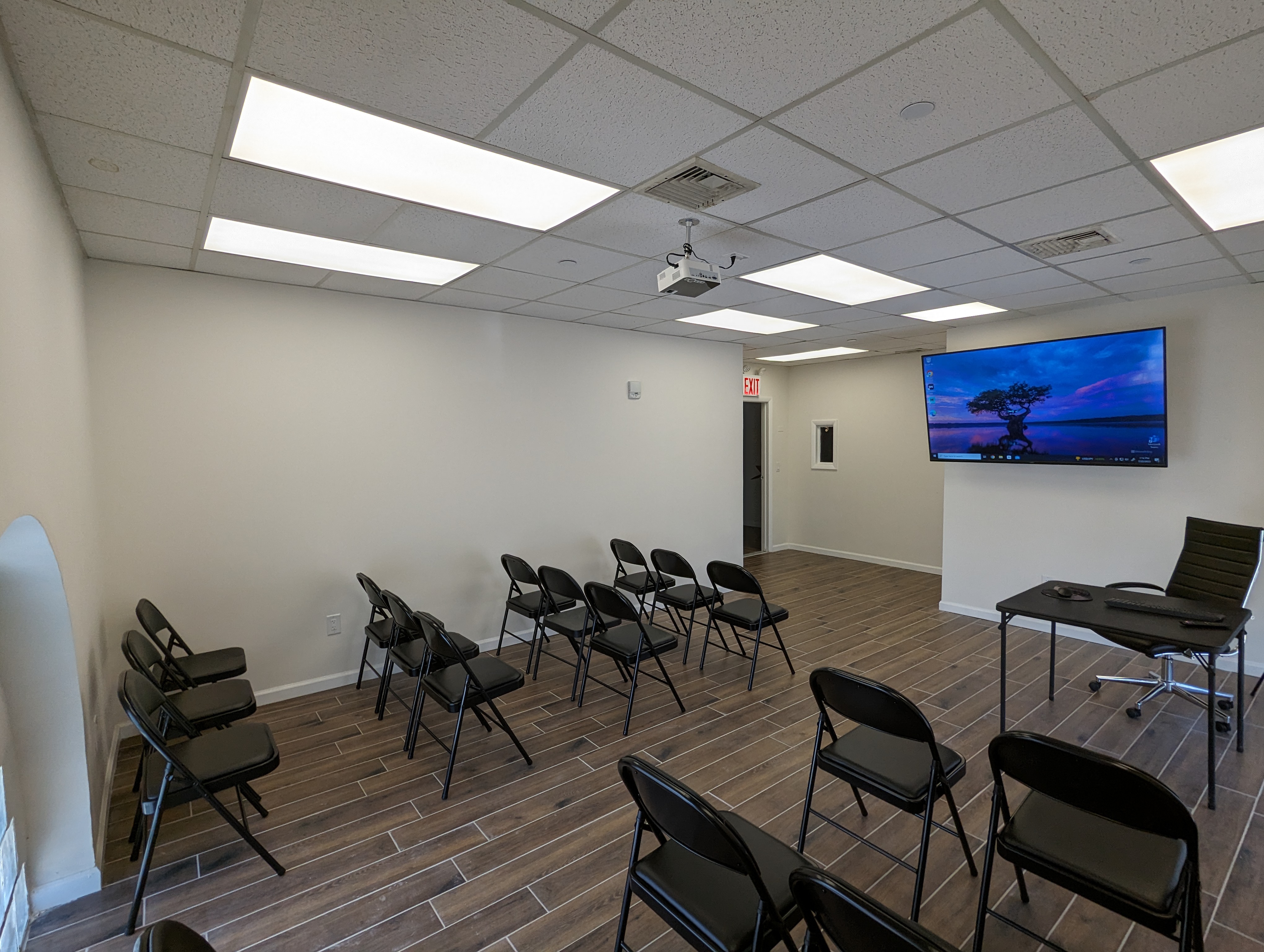 Modern Multi-Purpose Training Room seating layout, Staten Island