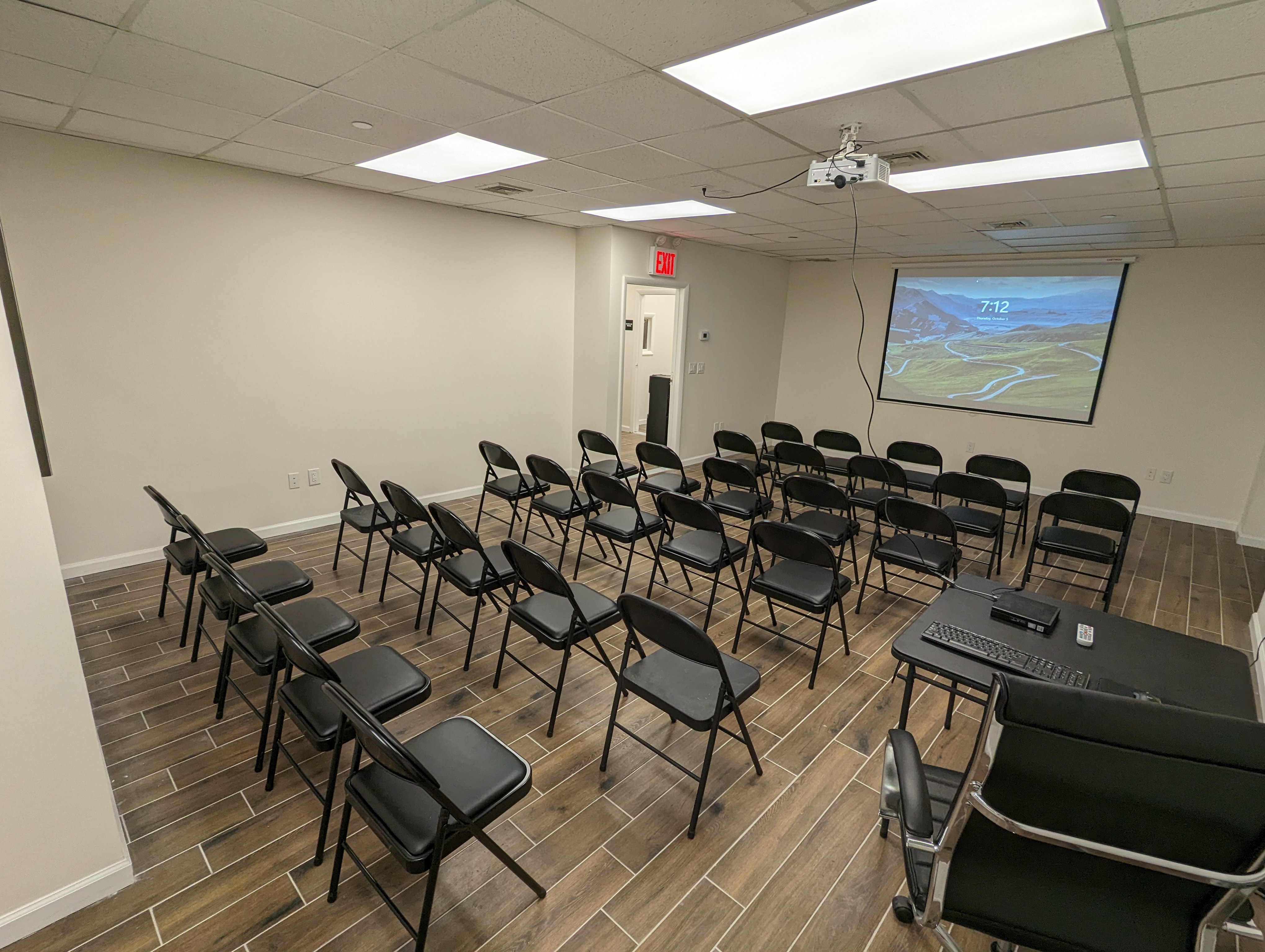 Executive Conference Room table setup, Staten Island